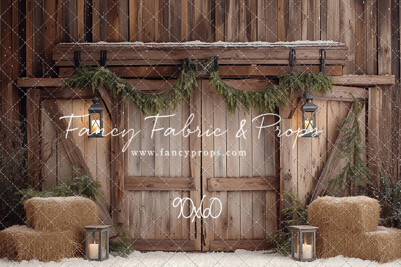 Winter Barn Entry - with Sweep Option