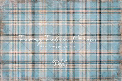 Winter Sky Gingham - With Sweep Option