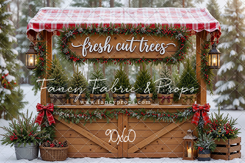 Winter Woods Tree Market - With Sweep Option