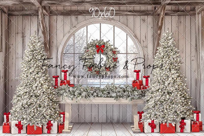 Farmhouse Christmas Winter View