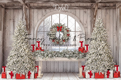 Farmhouse Christmas Winter View