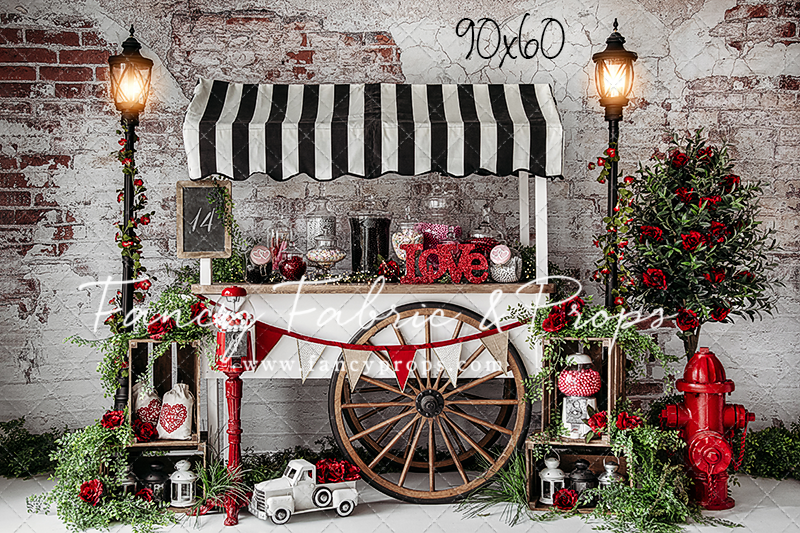 RTS Love Is Sweet - 90x60" Wrinkle Free Fabric - Brand New - 50% Off