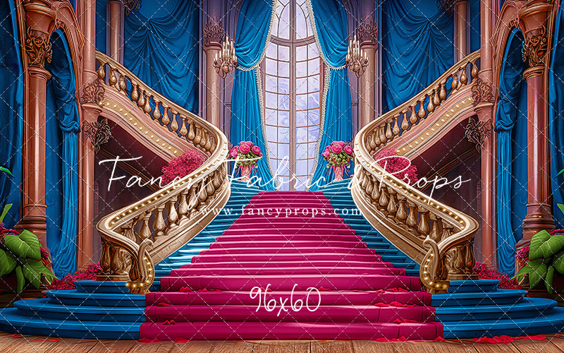 Ballroom Royal Staircase - Blue - With Sweep Option