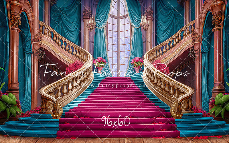 Ballroom Royal Staircase - Cyan - With Sweep Option
