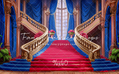 Ballroom Royal Staircase - Royal & Red - With Sweep Option