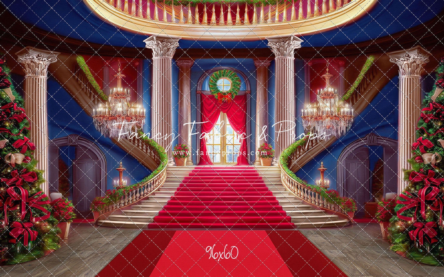 Belle's Royal Staircase - Red Carpet - With Sweep Option