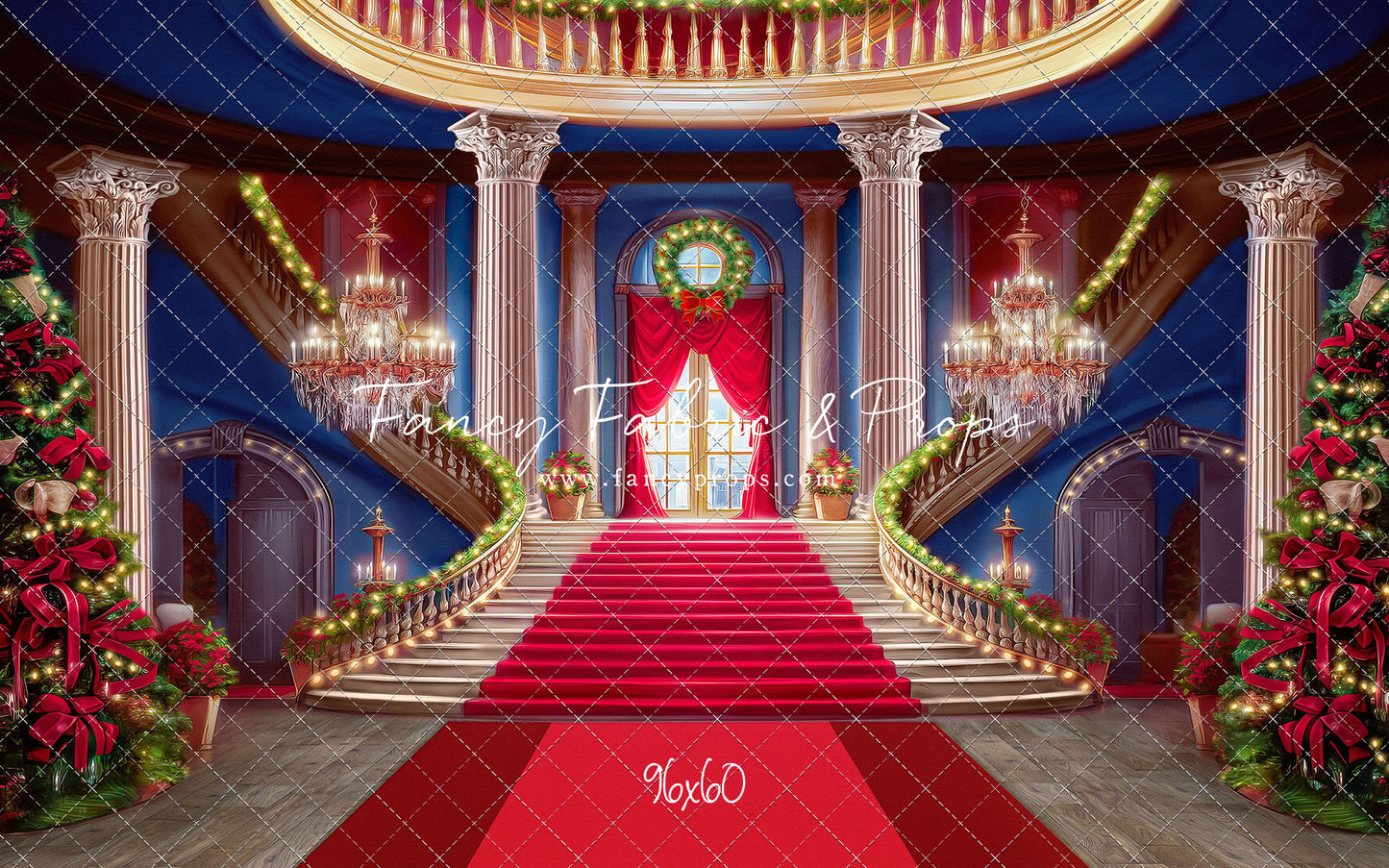 Belle's Royal Staircase -With Lights- Red Carpet - With Sweep Option