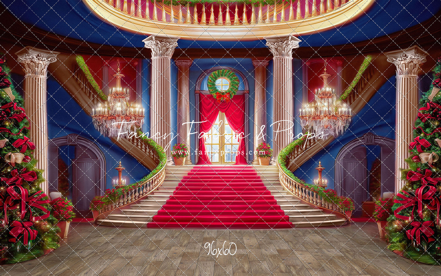 Belle's Royal Staircase -Wood Floor - With Sweep Option