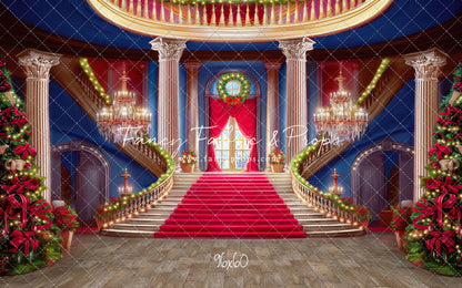 Belle's Royal Staircase -Wood Floor with Lights - With Sweep Option