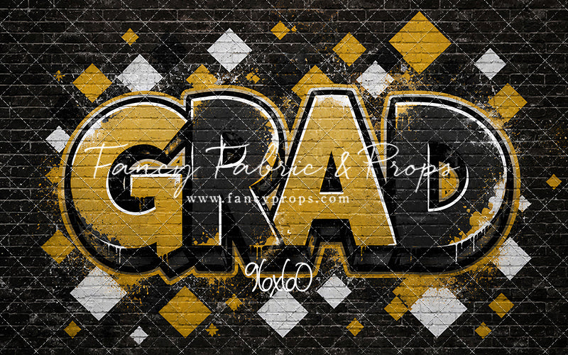Black & Gold Grad - With Sweep Option