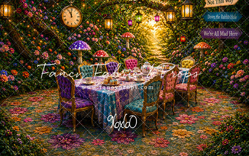 Blooming Garden Tea Party - With Sweep Option