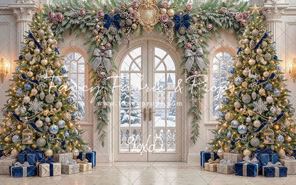 Blue Christmas Foyer - with Sweep Option
