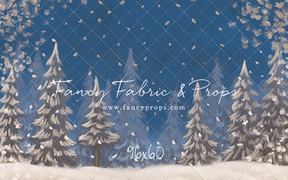 Blue Snowy Sky - with Sweep Option