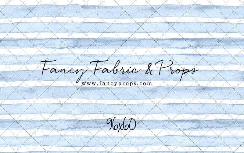 Blue Watercolor Stripes