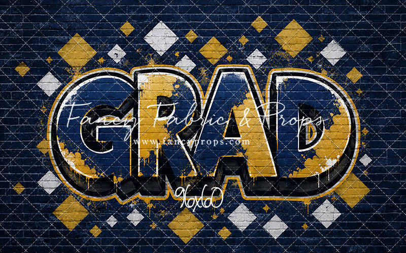 Blue & Gold Grad - With Sweep Option