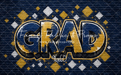 Blue & Gold Grad - With Sweep Option