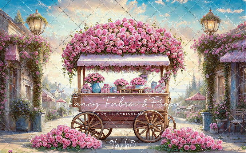Blushing Bloom Cart - With Sweep Option