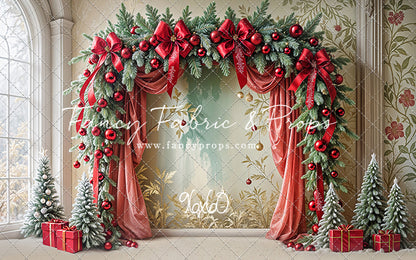 Bowtied Vintage Christmas - with Sweep Option