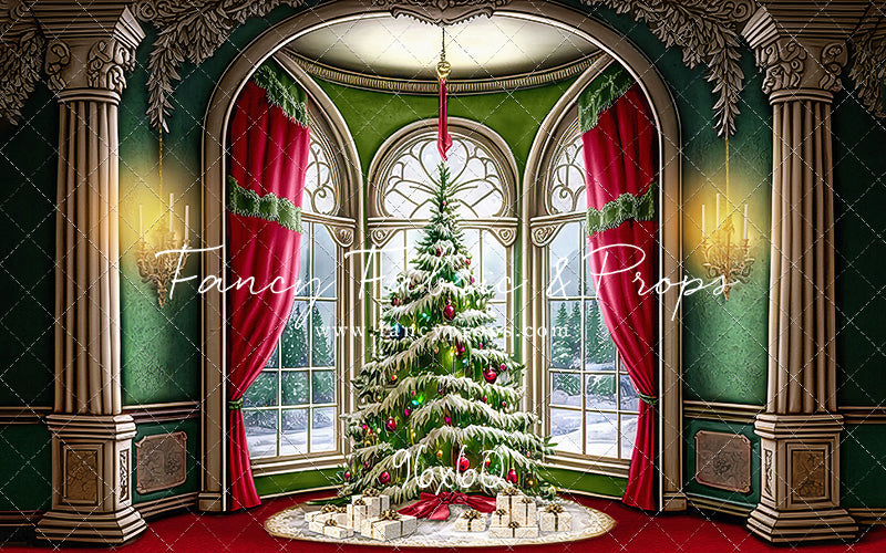 Cathedral Christmas - Red Carpet Option - with Sweep Option