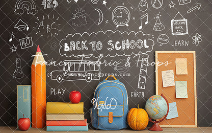 Chalkboard Classroom - With Sweep Option