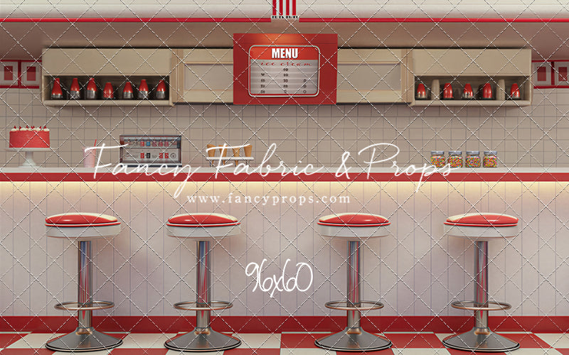 Cherry Cream Diner - With Sweep Option