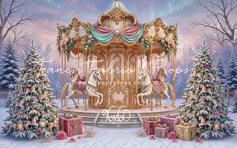 Christmas Carnation Carousel - With Sweep Option