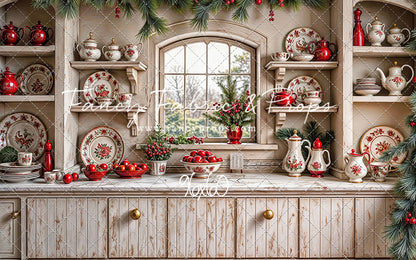 Christmas China Cabinet - With Sweep Option