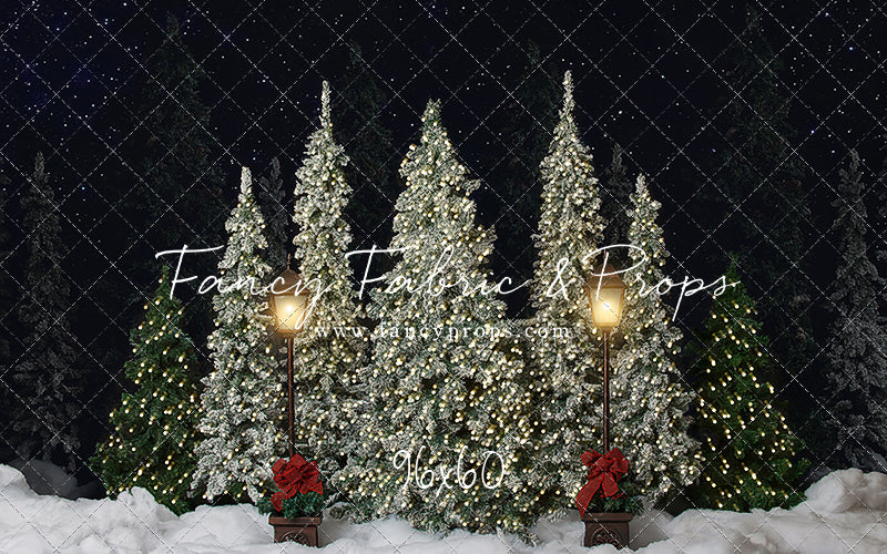 Christmas Cottage Trees