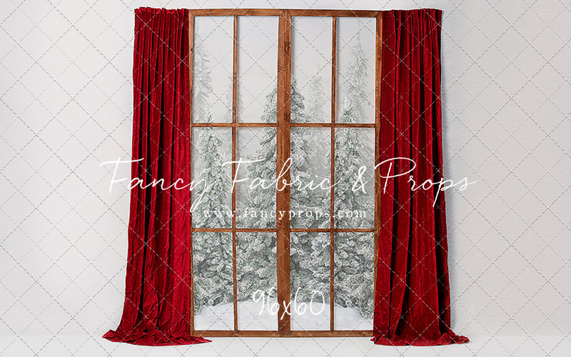 Classic Red Mantle Window