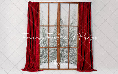 Classic Red Mantle Window