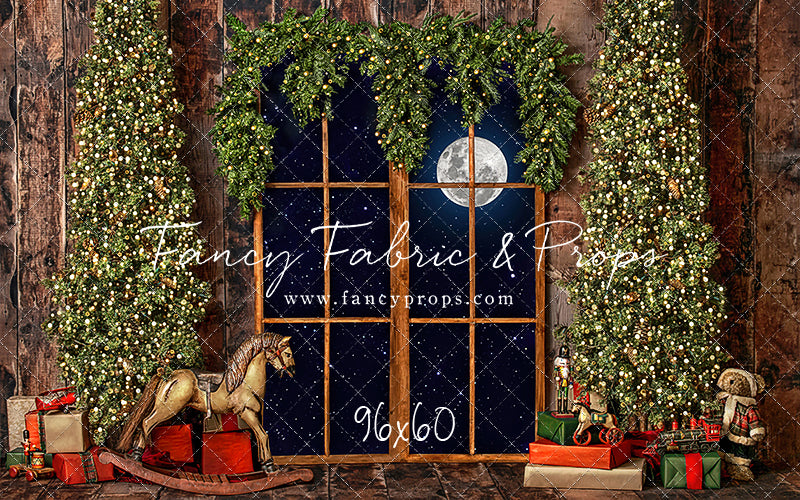 Classic Rustic Window With Trees