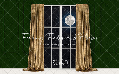 Classy Gold & Greens Window