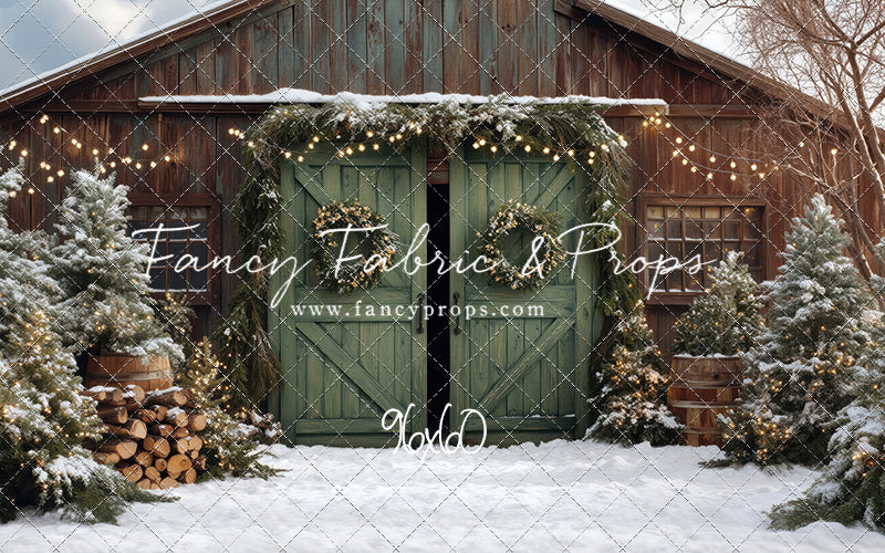 Cozy Christmas Barn - with Sweep Option