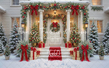Cozy Christmas Entry - With Sweep Option
