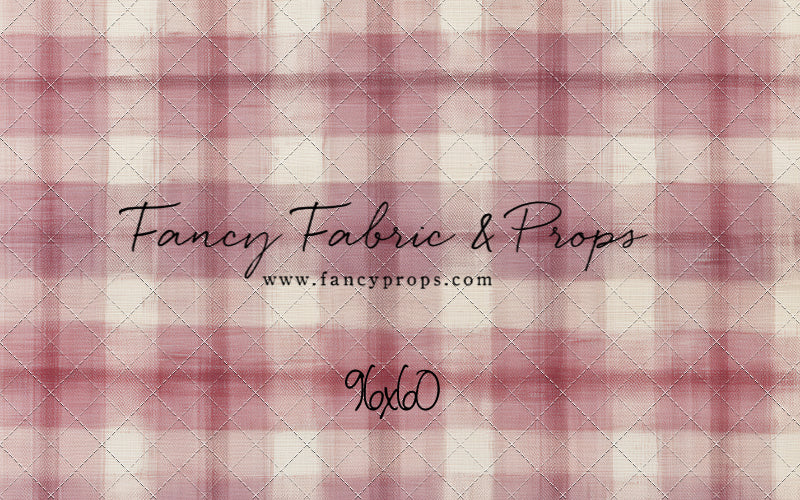 Cranberry Plaid - With Sweep Option