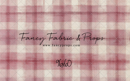 Cranberry Plaid - With Sweep Option