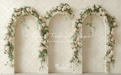 Cream Rose Courtyard - With Sweep Option