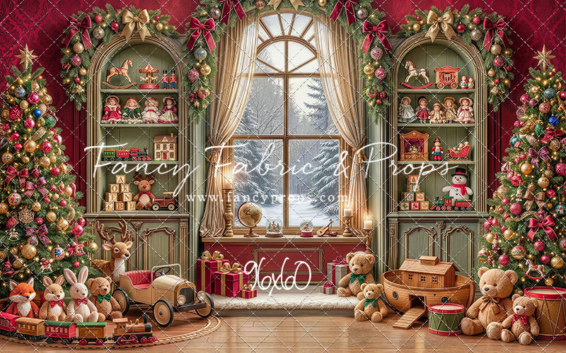 Darling Damask Christmas - with Sweep Option