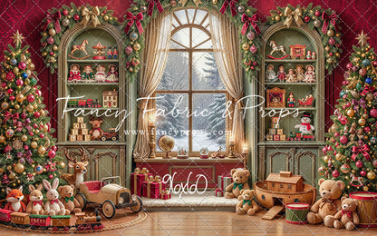 Darling Damask Christmas - with Sweep Option
