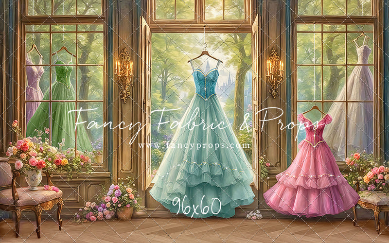 Dress of Royal Wishes- Wood Floor - With Sweep Option