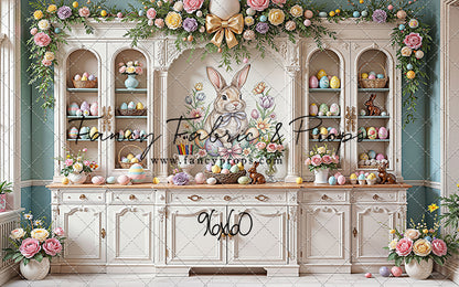 Easter Cupboard - White Floor - With Sweep Option