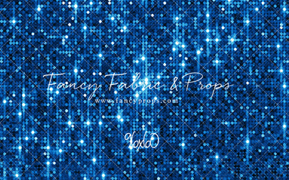 Electric Blue Glitz - With Solid Floor Sweep Option