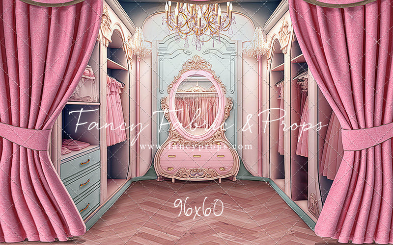 Elegant Armoire - Wood Floor Option - With Sweep Option