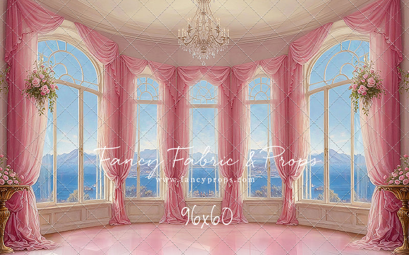 Elegant Summertime Mountain View - Marble Floor - With Sweep Option