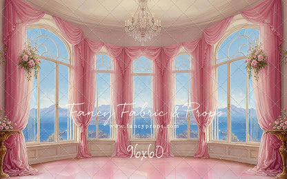 Elegant Summertime Mountain View - Marble Floor - With Sweep Option