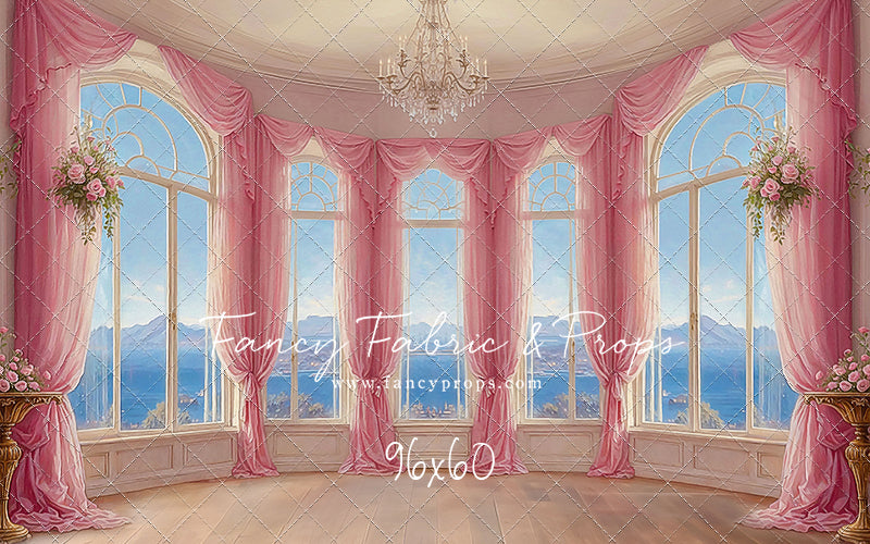 Elegant Summertime Mountain View - Wood Floor - With Sweep Option