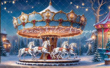 Enchanted Holiday Carousel - With Sweep Option