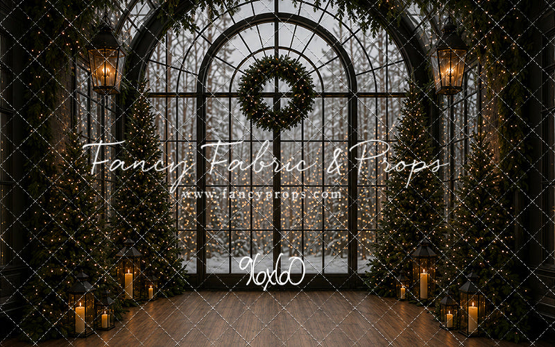 Evening Christmas Window - with Sweep Option