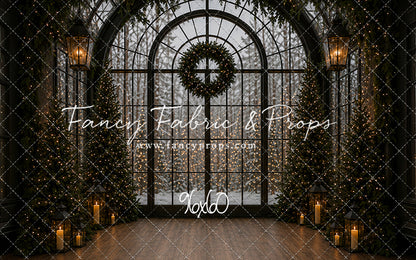 Evening Christmas Window - with Sweep Option
