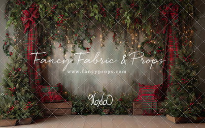 Evergreen Tartan Nook - With Sweep Option
